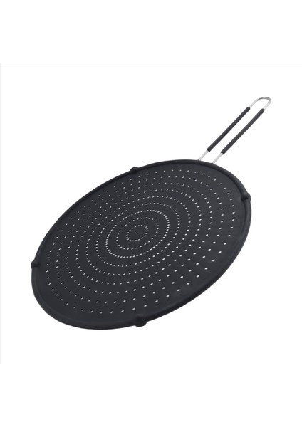 Silikon Splatter Screen Koruması Yapışmaz Yağ Grease Tan Lid Yağ Dövüşü Sıçrama Kapağı Kızartma Koruma Mat (Yurt Dışından)