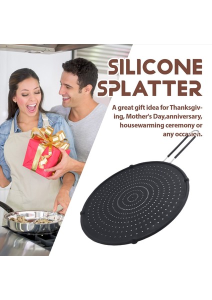 Silikon Splatter Screen Koruması Yapışmaz Yağ Grease Tan Lid Yağ Dövüşü Sıçrama Kapağı Kızartma Koruma Mat (Yurt Dışından) indirimleri