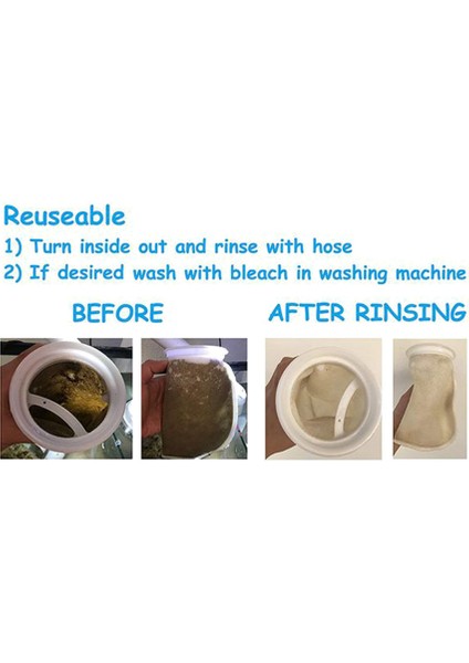 Balık Tankı/salin Akvaryumu Için 12 Paket Filtre Çorabı, 200 Mikrometrelik, Havuz/taşma Için Gölet (Yurt Dışından) fırsatları
