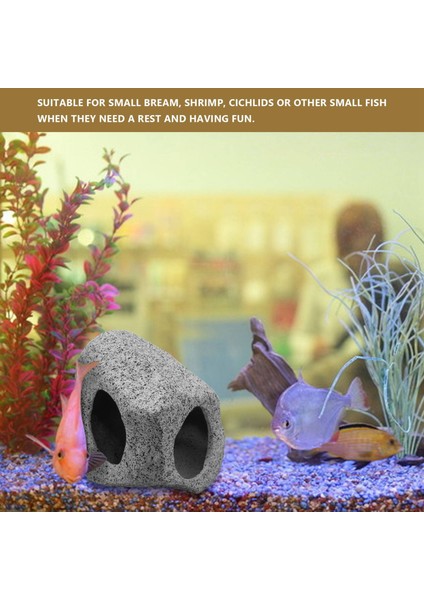 Mağara Akvaryumu Dekorasyon Yetiştirme Barınağı Rock Stone Balık Tank Dekorasyonu (Yurt Dışından) modelleri