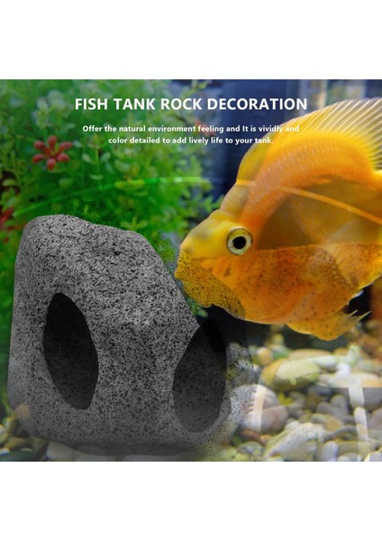 Mağara Akvaryumu Dekorasyon Yetiştirme Barınağı Rock Stone Balık Tank Dekorasyonu (Yurt Dışından) fırsatları