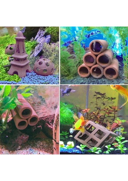 Akvaryum Dekor Balık Karidesleri Barınak Evi Çömlek Scorpion Ev Teneke Kutu Simülasyonu Taş Balık Tankı Dekorasyon Stili 9 (Yurt Dışından) indirimleri