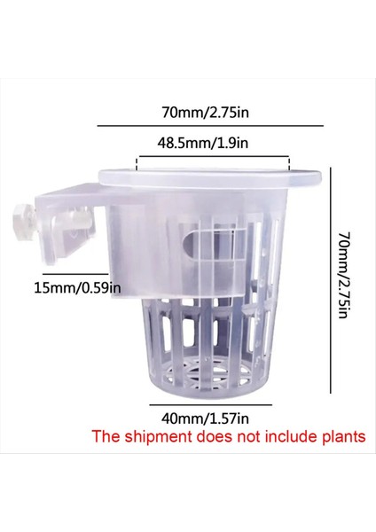 2 Adet Şeffaf Asılı Akvaryum Tesisi Tutucu Ayarlanabilir Balık Tankı Ekici Bardaklar Ekici Bardaklar Aquascapes Aksesuarları (Yurt Dışından) modelleri