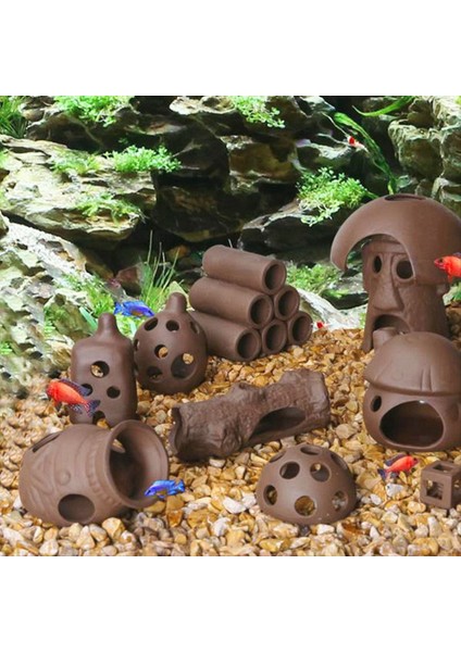 Akvaryum Dekor Balık Karidesleri Barınak Evi Çanak Çömlek Scorpion House Teneke Kutu Simülasyonu Taş Balık Tankı Dekorasyon Stili 10 (Yurt Dışından) fiyatları