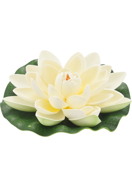 6pcs Yapay Yüzen Köpük Lotus Çiçekleri, Su Lily Pad Süsleri ile Fildişi Beyaz, Veranda Koi Gölet Havuz Akvaryumu Ev Bahçesi Düğün Özel Etkinlik Dekorasyonu Için (Yurt Dışından)