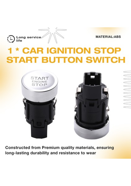 Audi Q2 2017-2023 Için Araç Ateşleme Durdurma Başlatma Düğmesi Anahtarı (Yurt Dışından) indirimleri