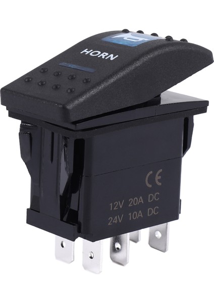 Mavi Işık Korna Desenli LED 12V/20A 24V/10A Salıncak Anahtarı (Yurt Dışından) modelleri