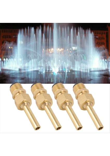 4 Pcs Doğrudan Jet Bakır Su Çeşmesi Nozul, Çeşme Parçaları Su Peyzajı Etkisi G1/2 (Yurt Dışından) modelleri
