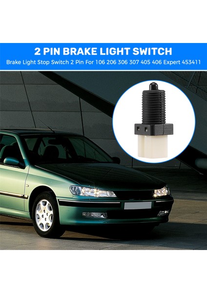 Peugeot 106, 206, 306, 307, 405, 406 Için 2 Pinli Fren Lambası Stop Anahtarı (Yurt Dışından) fırsatları
