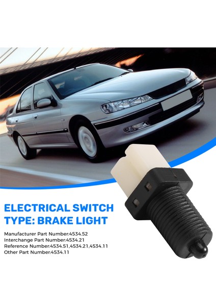 Peugeot 106, 206, 306, 307, 405, 406 Için 2 Pinli Fren Lambası Stop Anahtarı (Yurt Dışından) indirimleri
