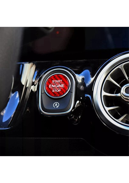Benz Için Kırmızı Karbon Fiber Motor Çalıştırma Düğmesi Çıkartması (Yurt Dışından) fiyatları