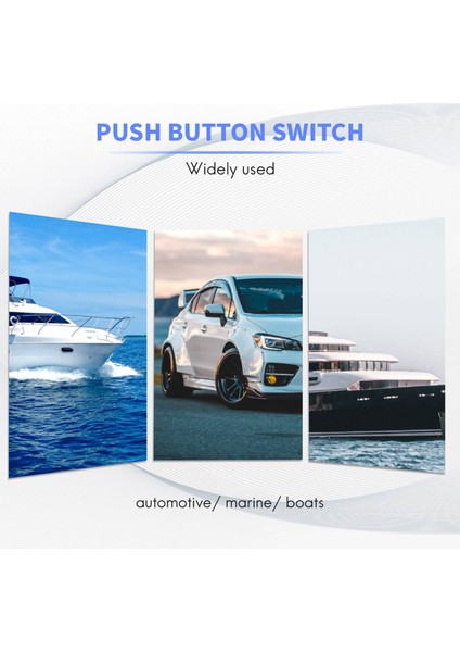 50A 12V Su Geçirmez Araba Tekne Ray Anahtarı Basmalı Düğme Korna Marş Motoru (Yurt Dışından) modelleri