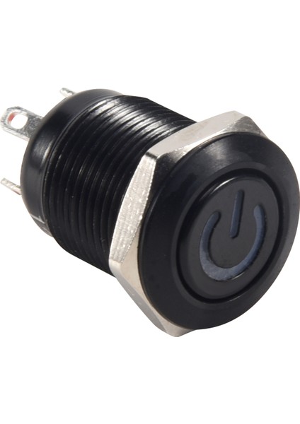 12V 2A 9,5 mm LED Metal Kapaklı Anlık Güç Düğmesi Anahtarı, Kırmızı (Yurt Dışından) modelleri