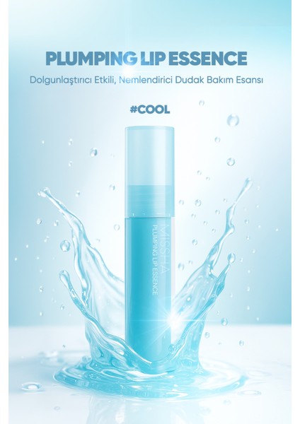 Dolgunlaştırıcı Etkili Dudak Bakım Esansı Plumping Lip Essence (No.2 Cool)