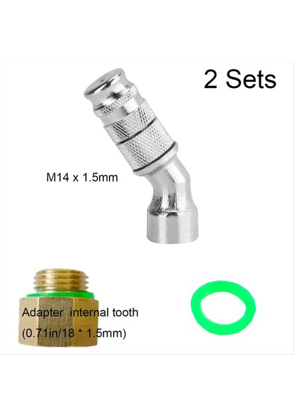 Ayarlanabilir Püskürtücü Nozul Ipuçları 2 Set Yüksek Basınçlı Misting Püskürtme Nozumu 1.5 mm Diyafram (Yurt Dışından) modelleri