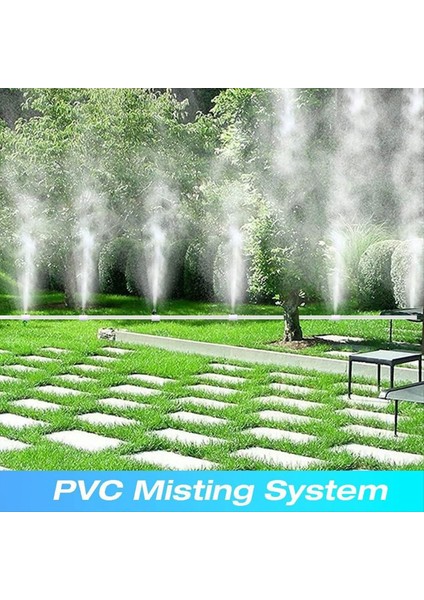 10PCS 1/2 Inç Pvc Mist Meme Misting Sistemi Patio Açık Mister Bağlama Pvc Bölünme Bölüm ile Sis Nozul ile (Yurt Dışından) indirimleri