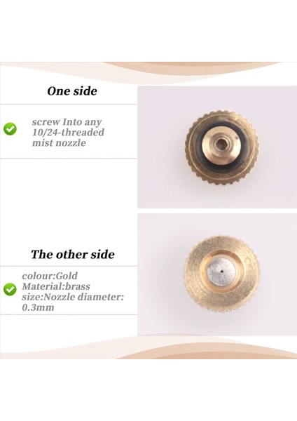 20PCS Pirinç Soğutma Sistemi Için Sülün Nozaları 0.012 Inç (0.3 Mm) Su Sprey Mzdi Soğutma Soğutma (Yurt Dışından) indirimleri
