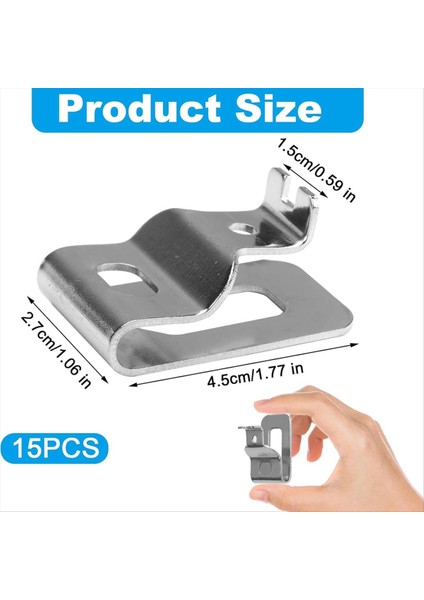 15PCS Kemer Klipsleri Matkap Tutucu Takım Klipleri 20V Enerji El Engelleri Için Askı Kanca Kiti N268241, DCD980, DCD985, DCD980L2, DCD985L2 (Yurt Dışından) fiyatları