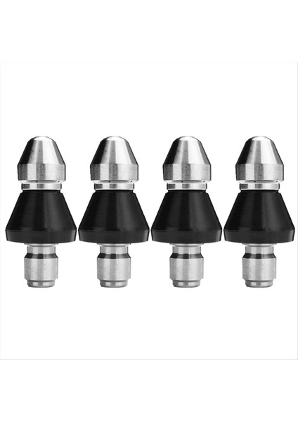 4pcs Kanalizasyon Temizleme Aracı Yüksek Basınçlı Nozul Boru Durgusu Nozul Kanalizasyon Jetter Nozul 1/4 Inç Hızlı Konektör, A (Yurt Dışından)
