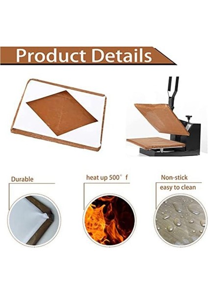 2 Pcs Isı Pres Prensi Sarma Kapağı, Süblimasyonu Korumak Için Isıya Dayanıklı Koruyucu Isı Presleme Makinesi Beyaz (Yurt Dışından) fırsatları