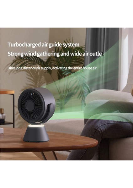 Hafif, Dijital Ekran, Yüksek Rüzgar Enerjisi, Masa Üstü Sirkülasyon USB Küçük Fan ile Yüksek Hızlı Turbo Fan Çalkalanan Kafa (Yurt Dışından) fırsatları