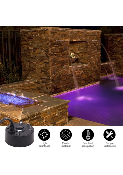 Mist Yapıcı, USB Port 4 Renk LED Işıklar Mini Mister Sis Makinesi, Kapalı Çeşme Bahçesi Havuz Su Fogger Atomizer Siyah (Yurt Dışından) fırsatları