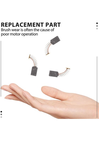 5 Çift Motor Karbon Fırçaları 13MM x 8mm x 5mm Evrensel Güç Aleti Açılı Öğütücü Yörünge Için Yedek Parçalar (Yurt Dışından) modelleri