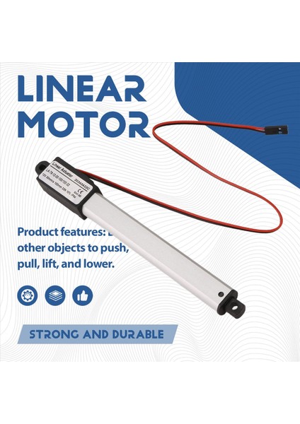 Dc 12V Su Geçirmez IP54 Mini Doğrusal Aktüatör 100 mm Strok Elektrikli Doğrusal Motor Pencere Açıcı 30 Mm/s Hız (Yurt Dışından) indirimleri