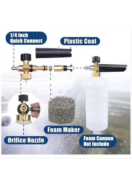 Köpük Top ve Köpük Üreticisi Için 1.1 mm Delik, Evrensel Iplik Nozul Uçları ve Kar Köpük Mızrak Için Örgü Filtresi, 4 Paket (Yurt Dışından) indirimleri