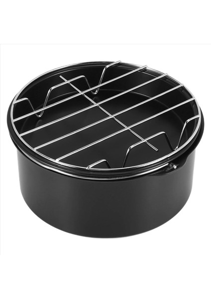 Kek Kutuları, Pizza Tavası, 3 Adet/takım Çelik Yuvarlak Hava Fritöz Fırın Yavaş Pişirici Aksesuarları Pişirme Kek Varil Ev Mutfak Için (Yurt Dışından) modelleri