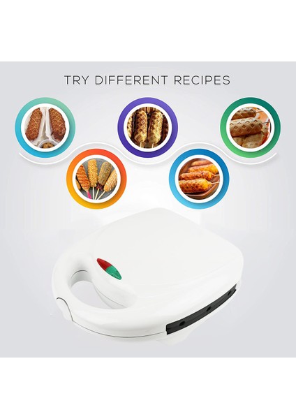 Elektrikli Hot Dog Yapışmaz Kaplama Çıtır Mısır Fransız Muffin Sosis Pişirme Kahvaltı Makinesi Ab Tak (Yurt Dışından) modelleri