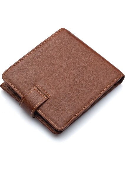 Hakiki Deri Kağıt Para, Bozuk Para ve Kart Bölmeli Patlı Erkek Cüzdanı - Taba fırsatları