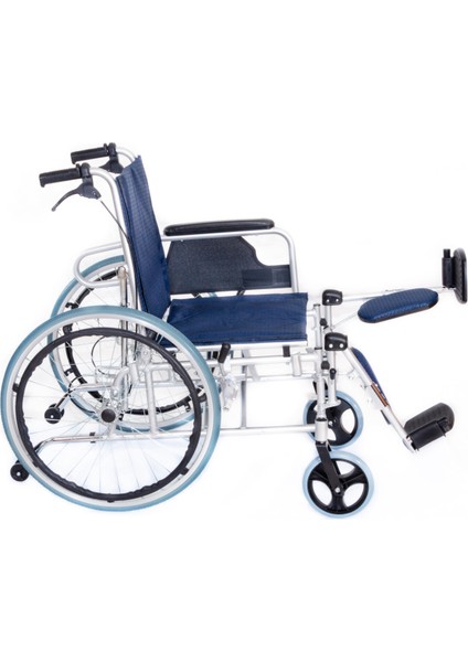 Alüminyum Tekerlekli Sandalye | Sırtı Yatar Ayak Kalkar Ergonomik Tasarım KY954LGC-46