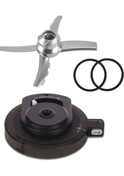 Ninja NC500/NC501 Serisi Dondurma Makinesi Için Sızdırmazlık Halkalı Kürek Takımı ile Dış Kase Kapağı Yeniden Kullanılabilir Krema Kapağı Değişimi (Yurt Dışından)