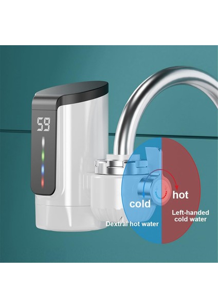 Sıcak Su Isıtıcı Musluk Büyük Ekran Dinamik Dijital Ekran Elektrikli Musluk Isıtıcı Banyo Mutfak Abd Fişi (Yurt Dışından) modelleri