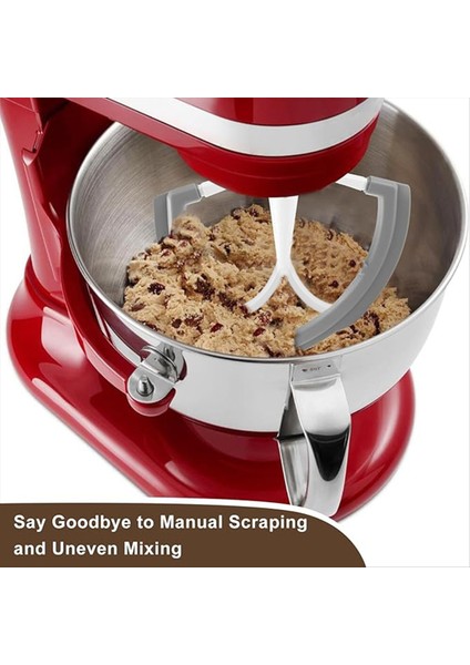 Kitchenaid 6 Qt Kase Kaldırmalı Stand Mikseri Için Esnek Kenarlı Çırpıcı, Esnek Silikon Kenarlı Düz Çırpıcı Küreği ve Kase Kazıyıcı (Yurt Dışından) fiyatları