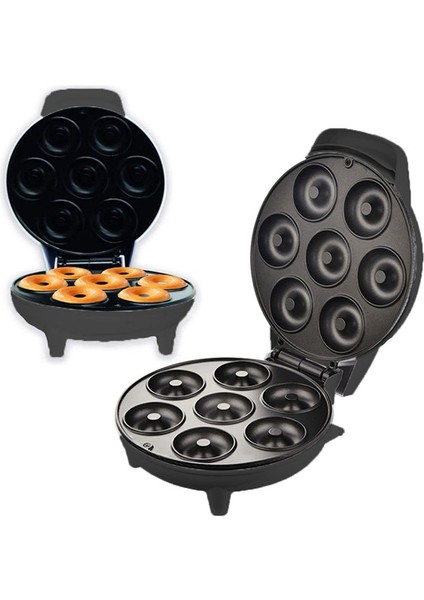 Elektrikli Mini Donut Yapma Makinesi Yapışmaz Kaplamalı Kahvaltılık Atıştırmalıklar Tatlılar Mutfak Aletleri 220V Ab Fişi (Yurt Dışından) fırsatları