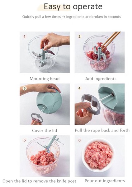 Manuel Kıyıcı Sarımsak Presi Sebze Meyve Büküm Parçalayıcı Kıyma Makinesi Sarımsak Kıyıcı Kesici Ev, 900 ml (Yurt Dışından) modelleri