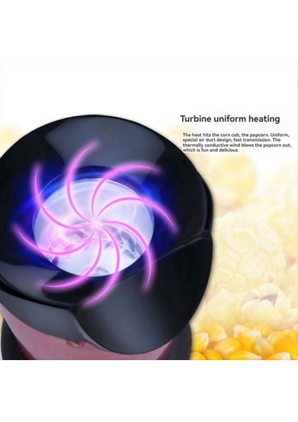 1200W Sıcak Hava Patlamış Mısır Makinesi Otomatik Patlamış Mısır Makinesi Ev Mini Patlamış Mısır Makinesi Abd Fişi (Yurt Dışından) fiyatları