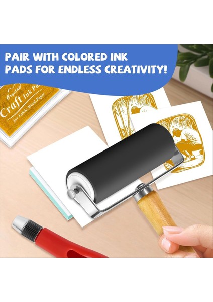 6pcs 2 Inç x 2 Inç Kauçuk Oyma Bloklar, Linolum Blok Damga Yapımı Kiti Yeni Başlayanlar Için Dıy Pul Yapımı (Yurt Dışından) indirimleri