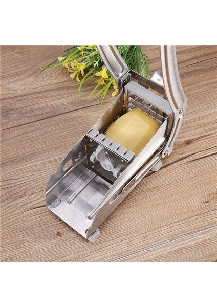 Paslanmaz Çelik Manuel Patates Dilimleyici Çok Fonksiyonlu Salatalık Turp Dilimleyici Patates Kızartması Yapıcı Mutfak Patates Kesme Aleti (Yurt Dışından) fırsatları