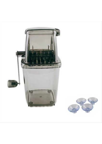 Buz Kırıcı Manuel Döner Buz Kırıcı Kokteyl Makinesi Buz Küpü Ezilmiş Smoothies Buz Kırma Makinesi Ev B (Yurt Dışından)