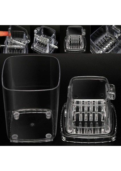 Buz Kırıcı Manuel Döner Buz Kırıcı Kokteyl Makinesi Buz Küpü Ezilmiş Smoothies Buz Kırma Makinesi Ev B (Yurt Dışından) fırsatları