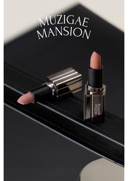 Pürüzsüz Görünüm Sunan Kadifemsi Ruj MUZIGAE MANSION Moodwear Blur Lipstick (005 Babe)