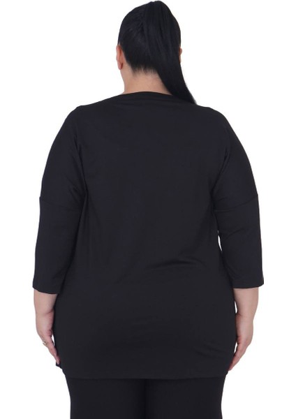 Büyük Beden Taş Işlemeli Baskılı Bluz modelleri