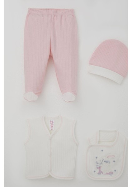 Kız Bebek Hastane Çıkışı 8 Li Scooter Perisi Uçurtma Uçuran Tavşancık Nakışlı 0-3 Ay, Beyaz indirimleri