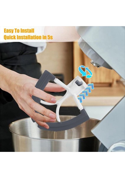 Kitchenaid Mikser Için Esnek Kürek Çırpıcı 4,5-5 Litre Eğimli Kafa Mikser Ataşmanları Esnek Silikon Kenarlar Kase Kazıyıcı (Yurt Dışından) fırsatları