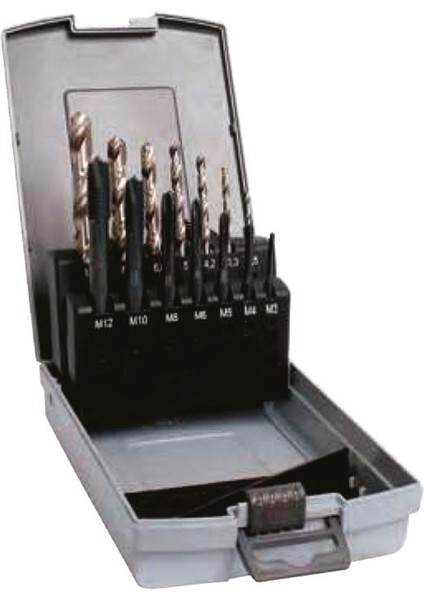 M3-M12 Düz Makine Kılavuz ve Matkap Seti Hss