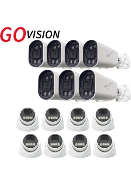 Go Vision 15 Adet 2mp Ahd Güvenlik Kamerası – Full Hd, Gece Görüşlü