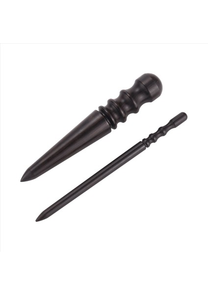 2 Pcs Leathercraft Slicker Yuvarlak Burnisher, Abanoz Ahşap Deri Burnisher Deri Slicker Aracı, Deri Cilalı Çubuklar Kenar Slicker Narra (Yurt Dışından)